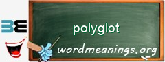 WordMeaning blackboard for polyglot